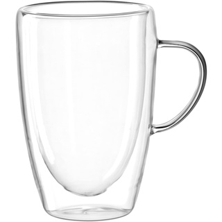 LEONARDO Doppelwandtasse DUO 400 ml, 053063, Glas, 400 milliliters