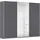 Schwebetürenschrank KULMBACH 271 x 230 x 62 cm Grau