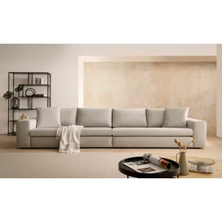 Home affaire 4-Sitzer »SLEETLAND XXL in Samtvelours oder Vintage-Leder-Optik« besonders groß und bequem, lila