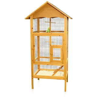 MuCoLa Vogelkäfig M02 160 x 110 x 50 cm braun