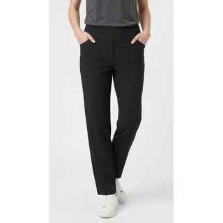7/8-Hose KJBRAND "KJBSusie Culotte", Damen, Gr. 48, N-Gr, schwarz, Web, Obermaterial: 72% Polyamid, 28% Elasthan, 7/8-Länge, Hosen 7/8-Hose, Vorne mit Eingrifftaschen, angedeuteter Reißverschluss