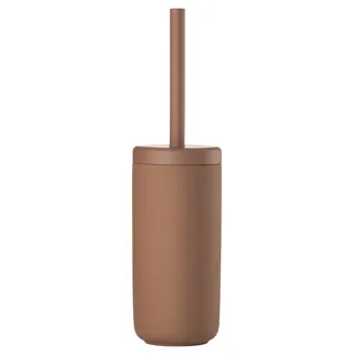 ZONE Denmark Ume Toilettenbürste, WC Bürste, Klobürste in Schönem Dänischem Design, aus Steinzeug mit Soft Touch-Beschichtung, Durchm. 10 cm, Höhe 38,7 cm, Terracotta