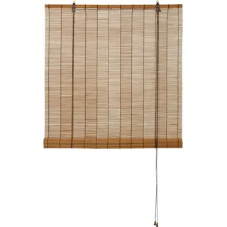 OBI Bambus-Raffrollo 100 cm x 160 cm Dunkle Eiche