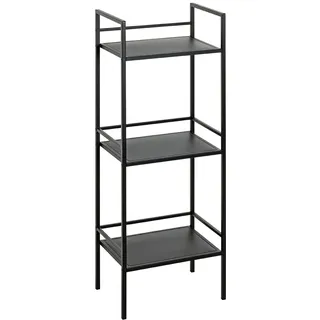 Haku-Möbel Bücherregal 35 x 25 x 95 cm Schwarz