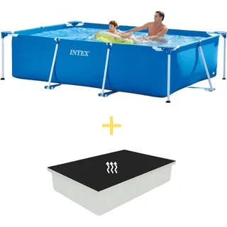 Intex Frame Pool - 260 x 160 x 65 cm - Inklusive Solarsegel