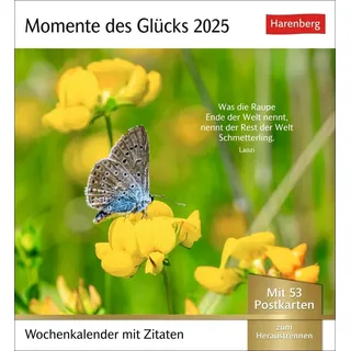 Harenberg Postkartenkalender Momente des Glücks 2025