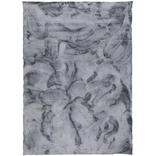 Pergamon Luxus Super Soft Fellteppich 70 x 140 cm Grau