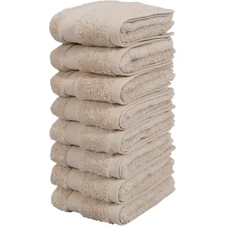 OTTO home Vanessa Handtuchset 30 x 50 cm creme 8-tlg.