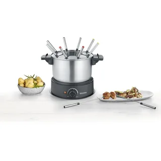 Severin FO 2470 Fondue Set, Silber, schwarz,