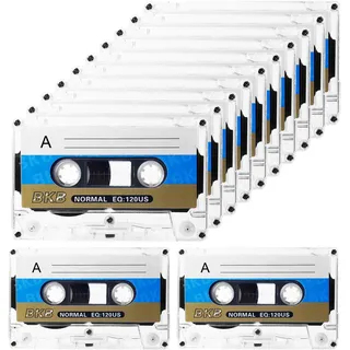 10 Stück Audio Kassetten Leer, Rauscharm Audiokassetten, 60 Min Audio Cassette Empty Cassette Tapes, Musikkassetten, Leere Audio Kassetten für Vorlesungen Seminare Aufnahmen