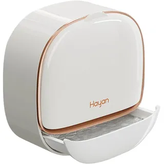 Seifendose Wandmontage, Flip-Deckel Seifenschale mit Abtropfschale, Ohne Bohren wasserdichte Seifenhalter, Selbstklebend Seifenschalen Seifenablage Seifenbox für Bad Küche Dusche Schule Gym (Weiß)