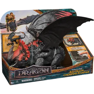 Dragons Red Death Chomping Rampage Figur - rot