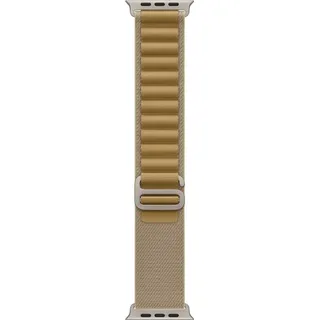 Apple Alpine Loop Armband für Watch Ultra 49mm Mandel / Titan natur (L)