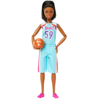 Barbie Made to Move Puppe und Accessoires brünette Basketballspielerin (HKT74)