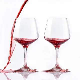 IVEOPPE Weingläser Kunststoff 2er-Set - Unzerbrechlich Weissweingläser Set, Plastik Weingläser 440 ml, Weinglas Kunststoff für Party Camping Festivals Picknicks
