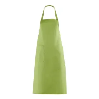 Leiber Latzschürze, ca. 100 cm lang, mit Tasche, Schürze ideal für die Gastro und Lebensmittelindustrie, Farbe:  apfelgrün