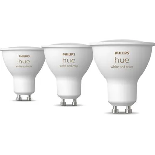 Philips Hue White & Color Ambiance GU10 4.2W, 3er-Pack (929003666503)