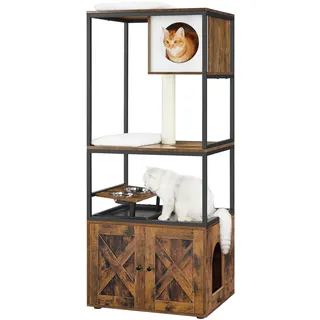 Songmics Feandrea Kratzbaum 61 x 50 x 146 cm braun