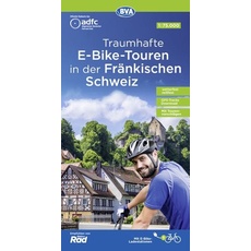ADFC Traumhafte E-Bike-Touren in der Fränkischen Schweiz 1:75.000, reiß- und wetterfest, GPS-Tracks Download, mit Tourenvorschlägen