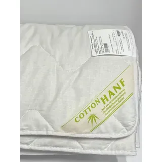 Bach's Betten Welt Summerlove Hanf-Plus feine Sommerdecke 100% Natur Füllung 60% Hanf und 40% Baumwolle Bezug 100% Baumwolle (135 x 200 cm)