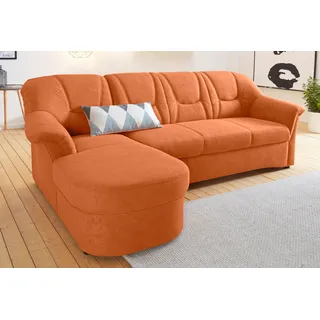DOMO collection Eckcouch Mikrofaser 2-Sitzer orange