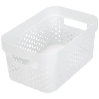 Curver Infinity-Behälter, 4,5 l, weiß, 26 x 17,5 x 12,3 cm, recycelter Kunststoff