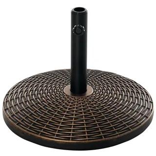 Outsunny Schirmständer Kunststoff Ø 35/Ø 38/Ø 48 mm 25 kg Antik Bronze