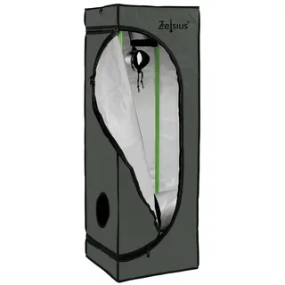 Zelsius Grow Tent 40 x 40 x 160 cm grau/schwarz Pflanzenzucht Indoor -