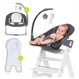 hauck Alpha Bouncer Deluxe 2 in 1 Babywippe melange grey (661857)
