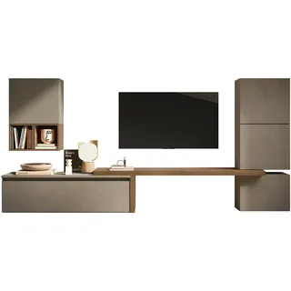 Home Affaire Wohnwand »Infinity, 7tlg. Breite 290 cm, Höhe variabel, Schrankwand, Anbauwand« 7 Stk. tlg., braun