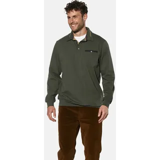 Langarm-Poloshirt BABISTA "Langarm-Poloshirt DOROCASTI", Herren, Gr. XL, grün (oliv), Obermaterial: 100% Baumwolle CO., Shirts Langarm-Poloshirt