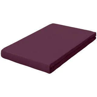 Pure Topper Baumwolle 140 x 200 - 160 x 220 cm purple deep