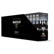 INTENSIVO Martello Kaffeekapseln UTZ Zertifiziert, Nachhaltig und Fair, Von Hand Gepflückt, Master Packung 200 Kapseln (20 x 10), Für MARTELLO-Kapselmaschinen