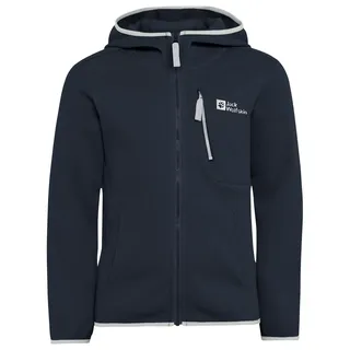 Jack Wolfskin Unisex Kinder Actamic Grid Midlayer Fleece-Jacke, Night Blue, 152 EU