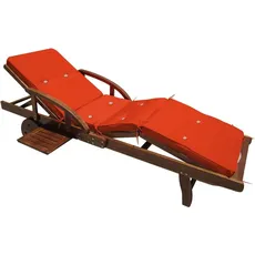 Auflage Sunlounger Orange 195x55x5cm