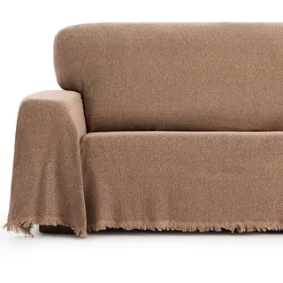 Maxifundas Tagesdecke, Plaid, 180 x 260 cm, geeignet für Sofa oder Bett, Mehrzweck-Tagesdecke Mags, Farbe Leinen, Überwurf für Sofa, extra weich und insgesamt Komfort