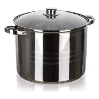 Banquet Living 48722016 30CM 16,2L Kochtopf inkl. Deckel, Edelstahl, 30 cm Durchmesser, Induktionsherd-geeignet