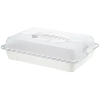 Rotho Cool & Fresh Vorratsbehälter transparent/weiß 43,5 x 29,5 x 11,0 cm
