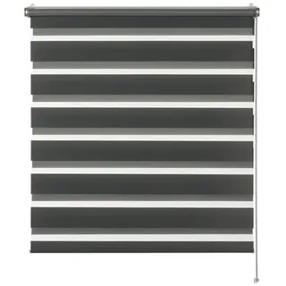Schöner Wohnen Doppelrollo Tilda 100 x 150 cm grau/transparent