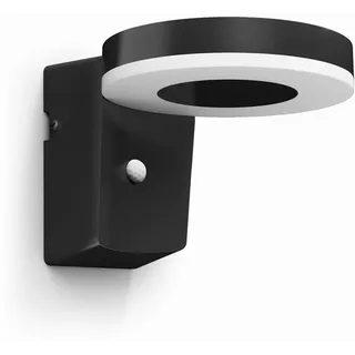 Philips LED Zonal 8720169265769 Solar-Außenwandleuchte mit Bewegungsmelder LED 1.3W Schwarz