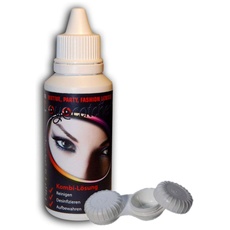 Eyecatcher 84063441-001 - Kombilösung für Kontaktlinsen, 60 ml, mit Behälter, Karneval, Fasching, Halloween