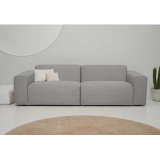 otto home »Koa, 228 cm, Modulsofa in Cord, Chenille, Struktur, Webstoff« Designsofa, weicher Lounge-Sitzkomfort, Welleunterfederung, bodentief,