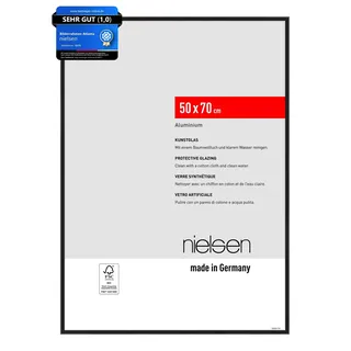 nielsen Aluminium Bilderrahmen Atlanta, 50 x 70 cm, Schwarz