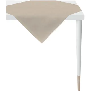 Mitteldecke APELT "Apart, LOFT STYLE" Gr. 2, grau (taupe), B:100cm L:100cm, Polyester, Tischdecken, Mitteldecke, UNI-BASIC