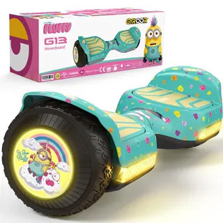 Gyroor G13 Hoverboard Kinder 6,5" Offroad 500W Bluetooth LED | Offroad-Reifen, 250W Dual-Motor, Bluetooth-Lautsprecher, 360° LED-Lichter, EN71 zert,Minion