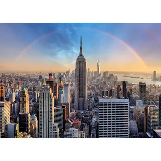 Papermoon Fototapete »New York mit Regenbogen«, bunt