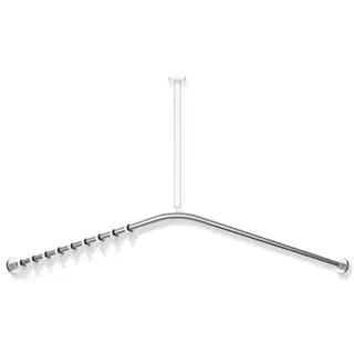 Hewi Duschvorhangstange 1187 x 1187 mm chrom