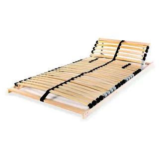Lattenrost aus Holz für Bettrahmen ohne Matratze, 28 Latten, 7 Zonen, 70 x 200 cm