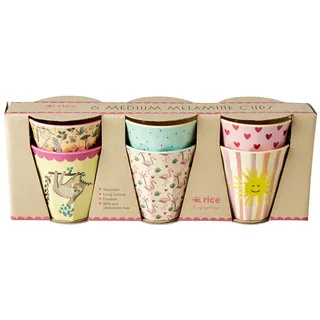 Rice Medium 6 Pcs Tasse - Multicolor - One Size