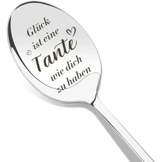 Beste Tante Geschenk Löffel Kaffeelöffel Mit Gravur von Nichte Neffe Geburtstagsgeschenk Muttertagsgeschenke Ostergeschenke WeihnachtsGeschenke Thanksgiving-Geschenk Valentinstag Geschenke für Tante